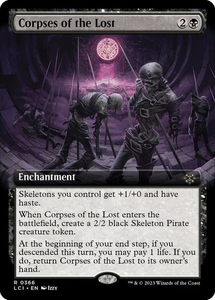 Corpses of the Lost (Extended Art), The Lost Caverns of Ixalan 366