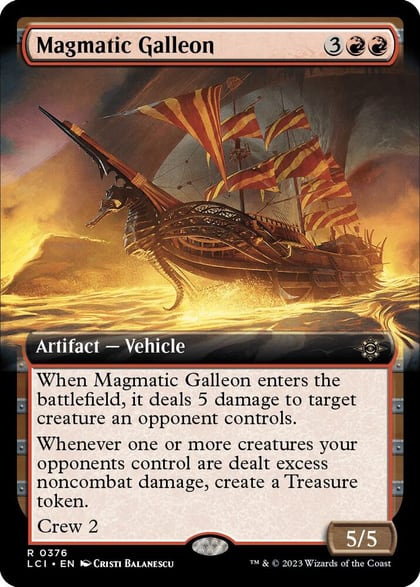 Magmatic Galleon (Extended Art), The Lost Caverns of Ixalan 376