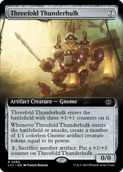Threefold Thunderhulk (Extended Art), The Lost Caverns of Ixalan 390