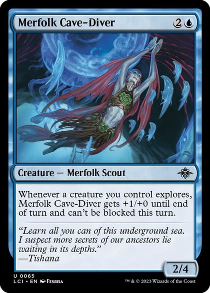 Merfolk Cave-Diver, The Lost Caverns of Ixalan 65