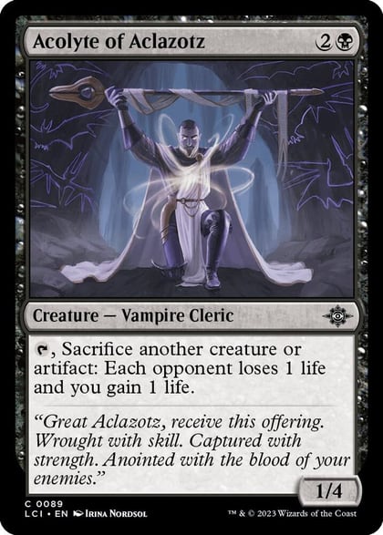 Acolyte of Aclazotz, The Lost Caverns of Ixalan 89