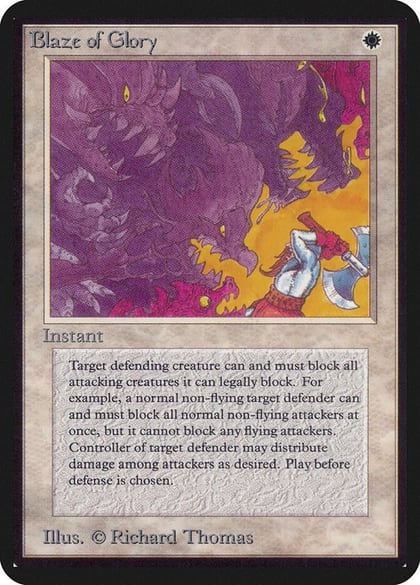 Blaze of Glory, Alpha Edition #1045