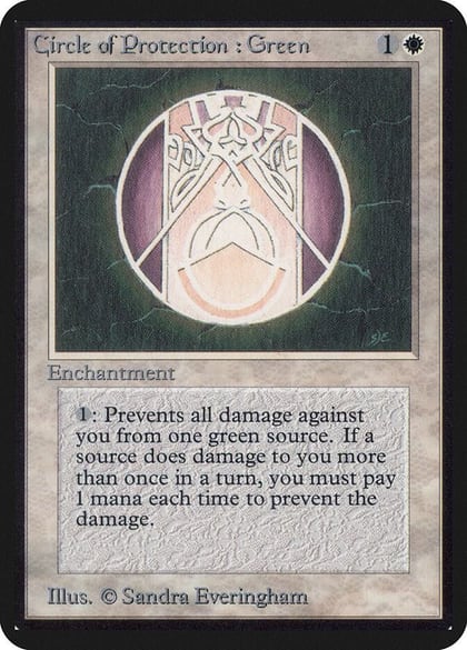 Circle of Protection: Green, Alpha Edition #1060