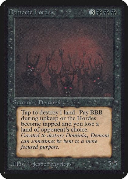 Demonic Hordes, Alpha Edition #1086