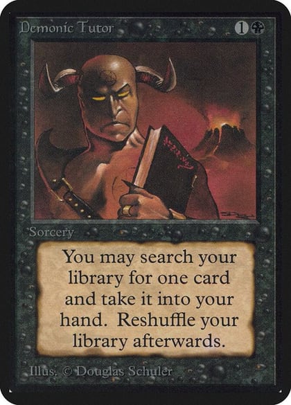 Demonic Tutor, Alpha Edition #1087