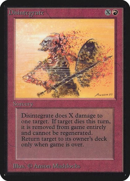Disintegrate, Alpha Edition #1090