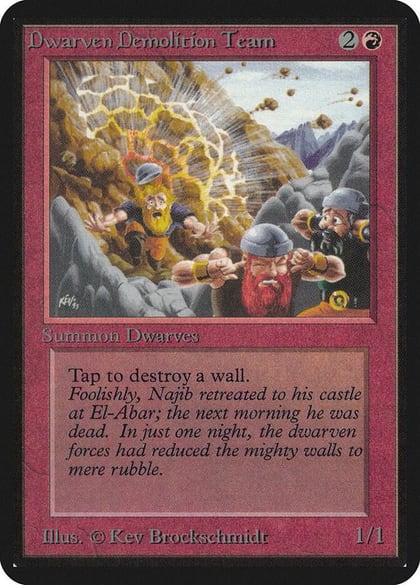 Dwarven Demolition Team, Alpha Edition #1096