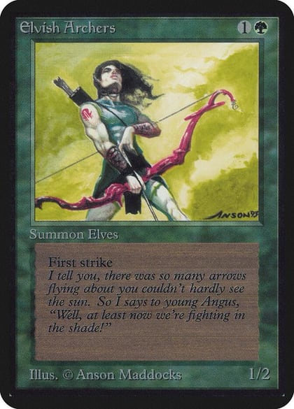 Elvish Archers, Alpha Edition #1101