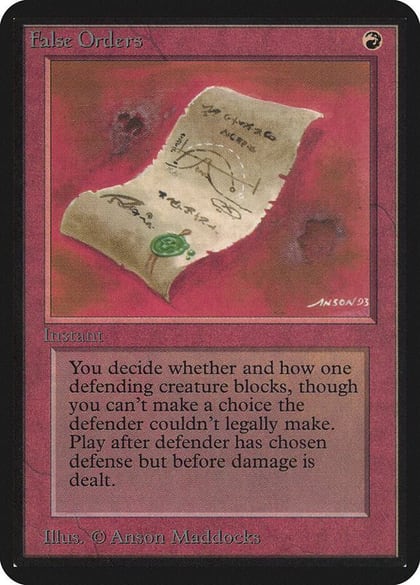 False Orders, Alpha Edition #1103