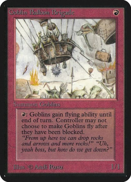 Goblin Balloon Brigade, Alpha Edition #1128
