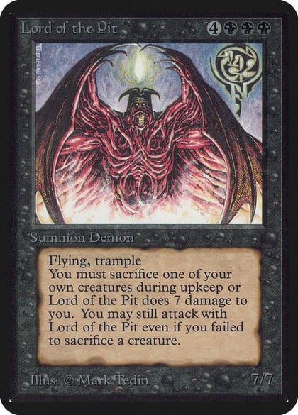 Lord of the Pit, Alpha Edition #1180