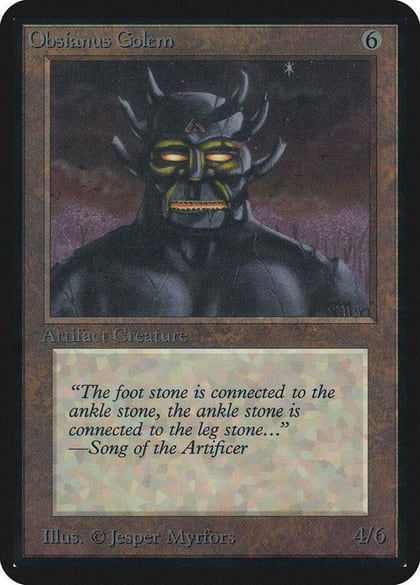 Obsianus Golem, Alpha Edition #1207