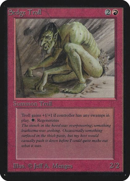 Sedge Troll, Alpha Edition #1252