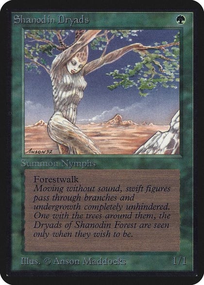Shanodin Dryads, Alpha Edition #1255