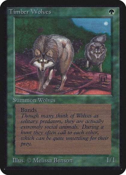 Timber Wolves, Alpha Edition #1282