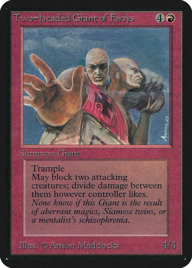 Two-Headed Giant of Foriys, Alpha Edition #1292
