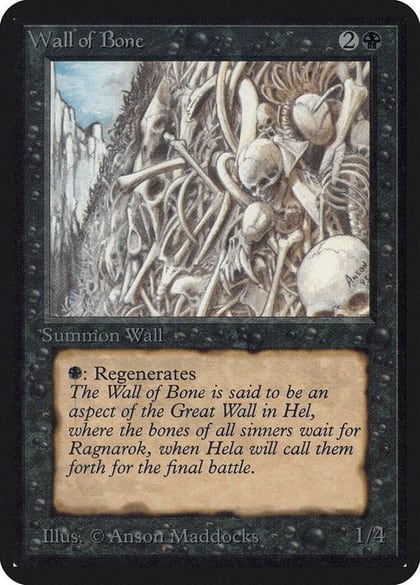 Wall of Bone, Alpha Edition #1303