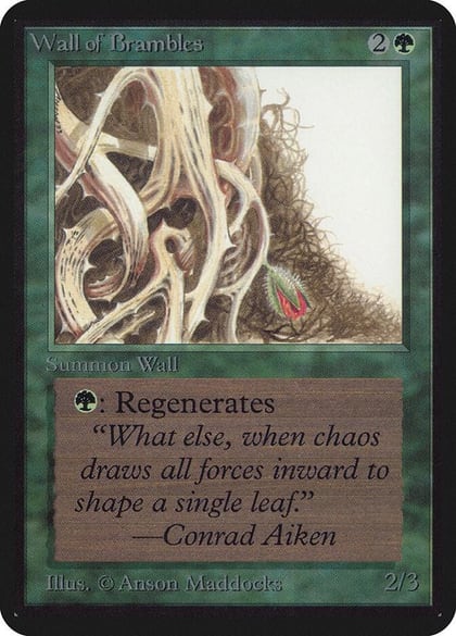 Wall of Brambles, Alpha Edition #1304