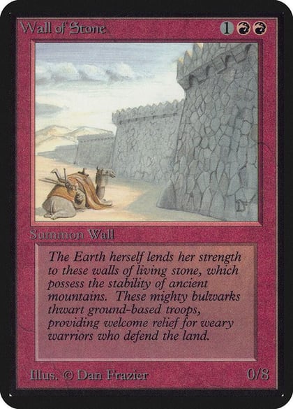 Wall of Stone, Alpha Edition #1307
