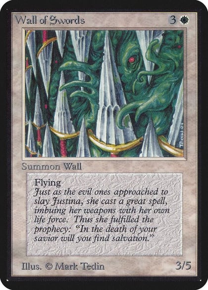 Wall of Swords, Alpha Edition #1308