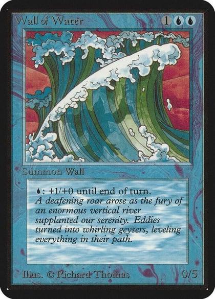 Wall of Water, Alpha Edition #1309
