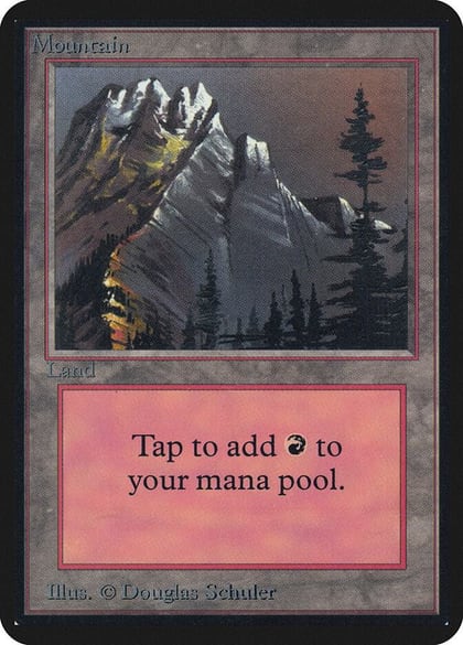 Mountain (A), Alpha Edition #91373