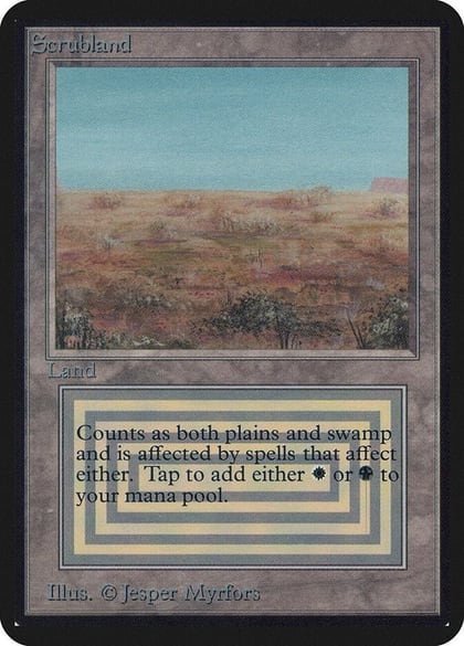 Scrubland, Alpha Edition #91376