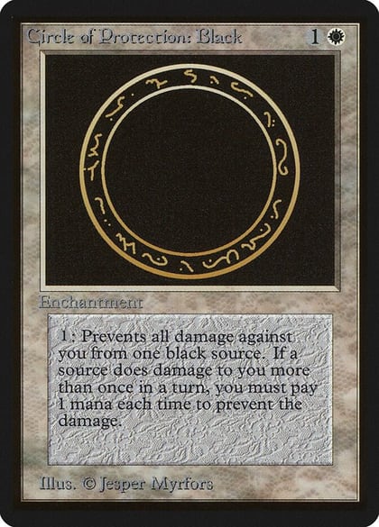 Circle of Protection: Black, Beta Edition #8703
