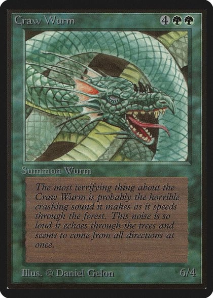 Craw Wurm, Beta Edition #8719