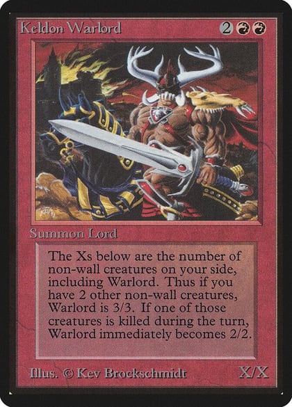 Keldon Warlord, Beta Edition #8809