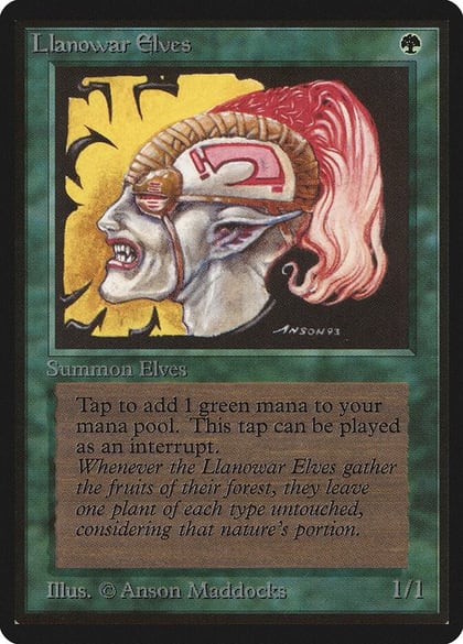 Llanowar Elves, Beta Edition #8823