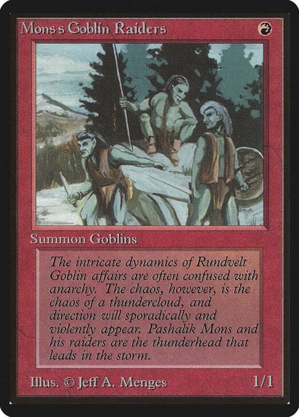 Mons's Goblin Raiders, Beta Edition #8837