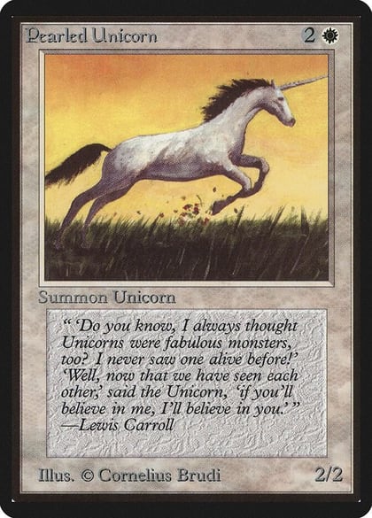 Pearled Unicorn, Beta Edition #8856
