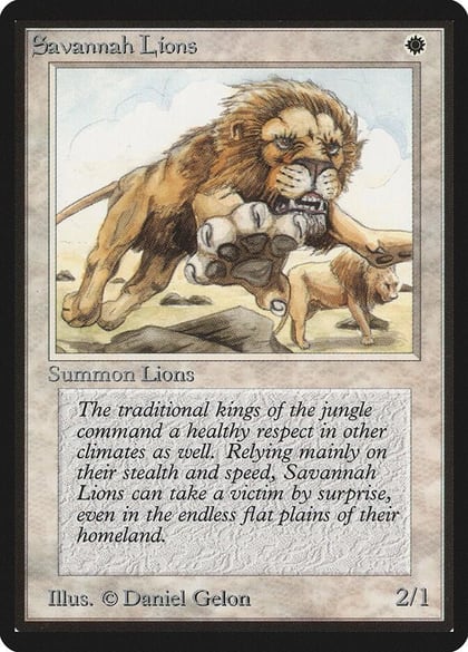 Savannah Lions, Beta Edition #8891