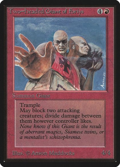 Two-Headed Giant of Foriys, Beta Edition #8937