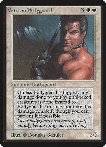 Veteran Bodyguard, Beta Edition #8944