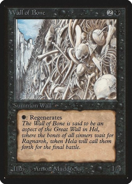 Wall of Bone, Beta Edition #8948