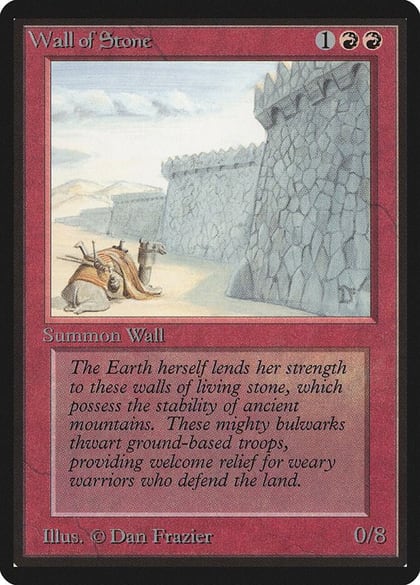 Wall of Stone, Beta Edition #8952