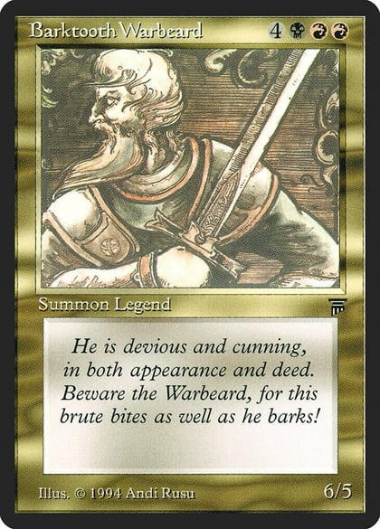 Barktooth Warbeard, Legends #3808