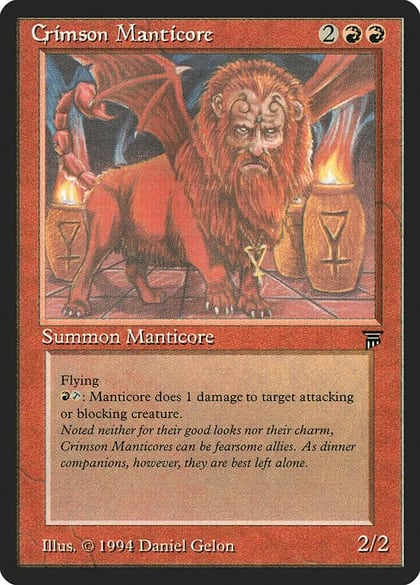 Crimson Manticore, Legends #3835
