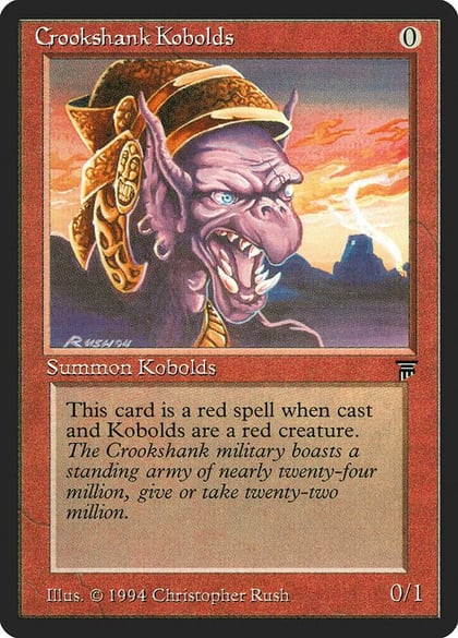 Crookshank Kobolds, Legends #3836