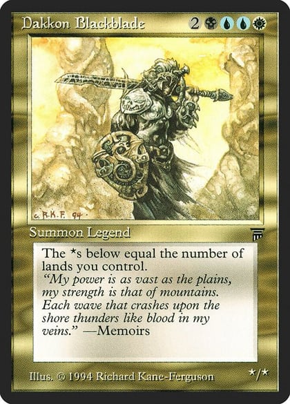 Dakkon Blackblade, Legends #3838