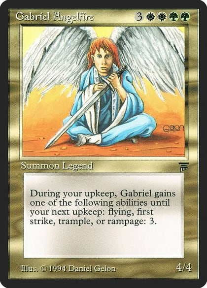 Gabriel Angelfire, Legends #3875