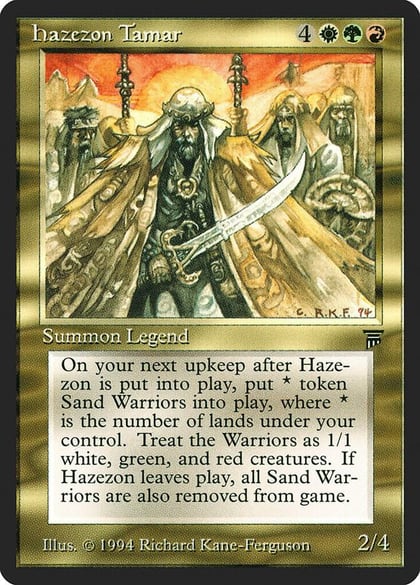 Hazezon Tamar, Legends #3897