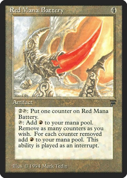 Red Mana Battery, Legends #3996