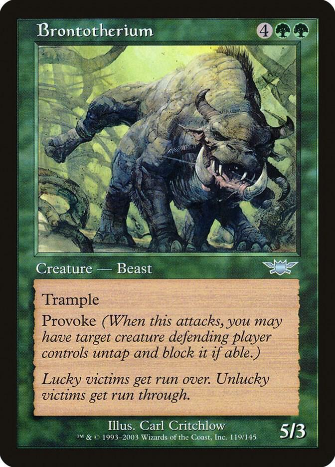 Brontotherium, Legions 119