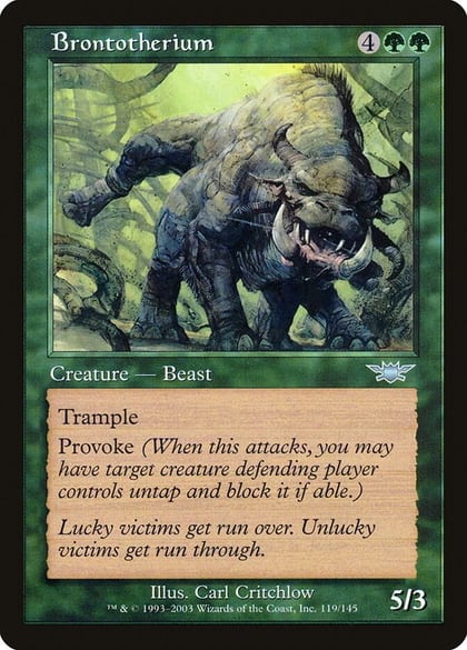 Brontotherium, Legions 119