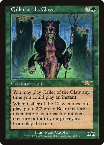 Caller of the Claw, Legions 121