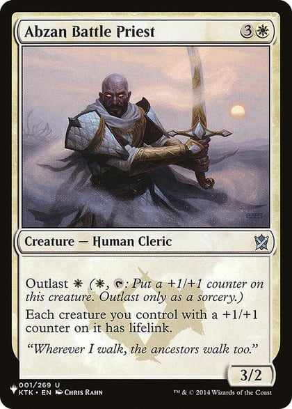 Abzan Battle Priest, The List Reprints 001/269