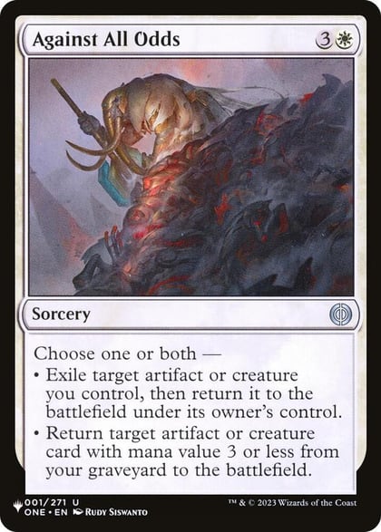Against All Odds, The List Reprints 001/271